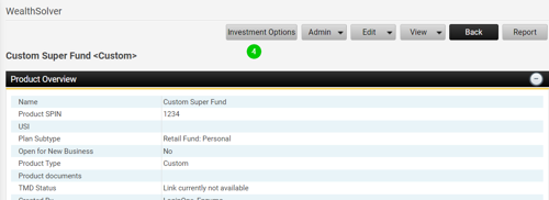 Custom Plan Investment Options