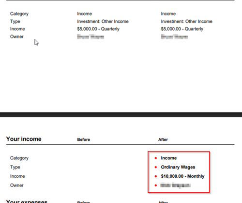 Changes Highlighted
