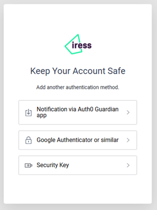 2FA Setup Options
